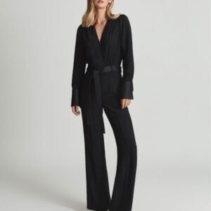 Reiss Luka Tux Black Jumpsuit NWT size 8